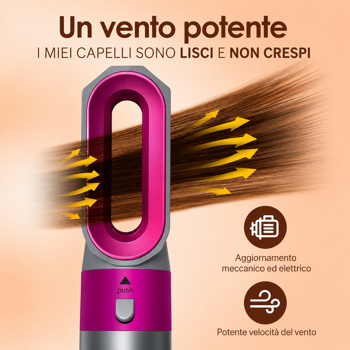 SmallWell Hot Air Brush 5 in 1**Spazzola Ad Aria Calda 5 in 1 – Asciuga, Liscia, Arriccia e Dona Volume