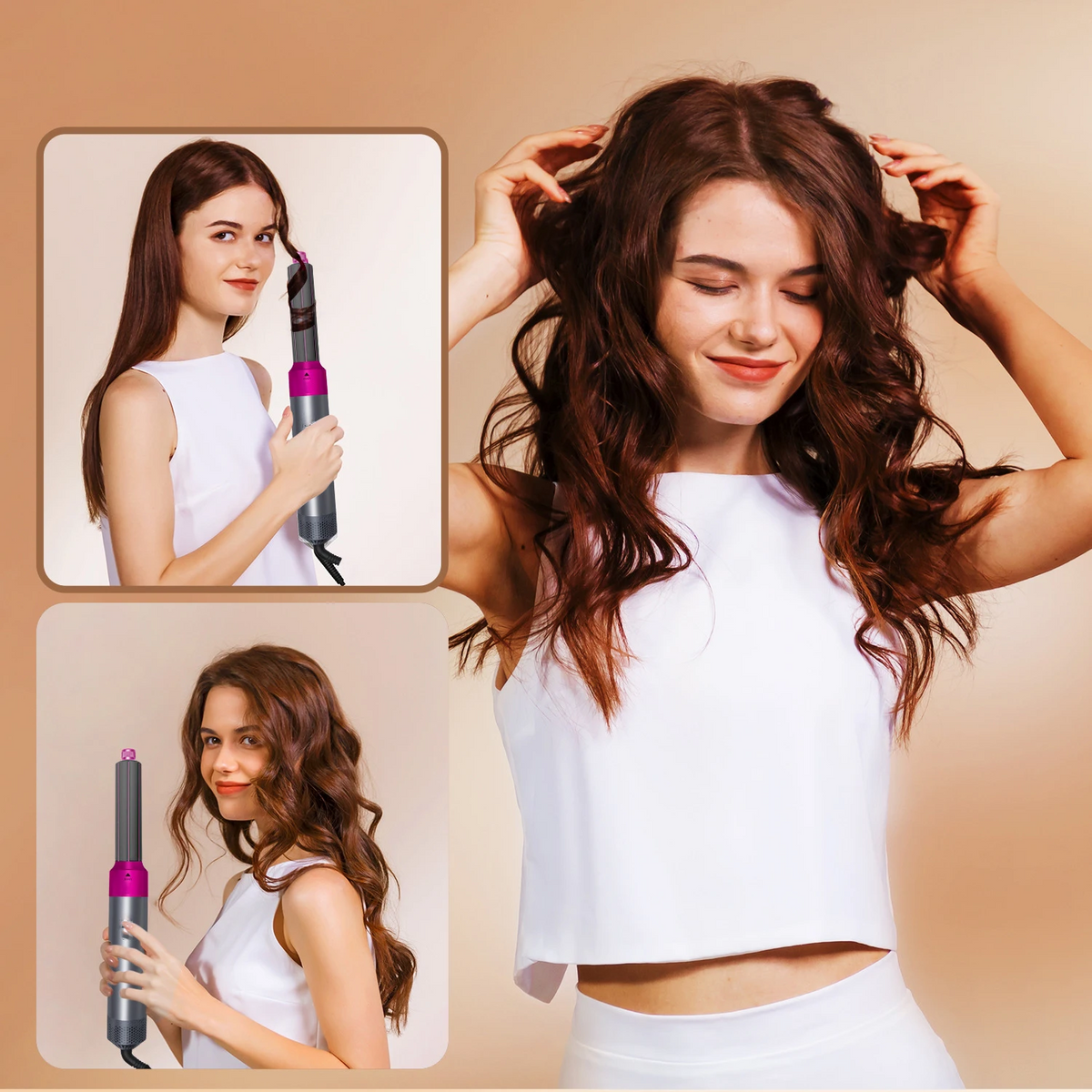 SmallWell Hot Air Brush 5 in 1**Spazzola Ad Aria Calda 5 in 1 – Asciuga, Liscia, Arriccia e Dona Volume