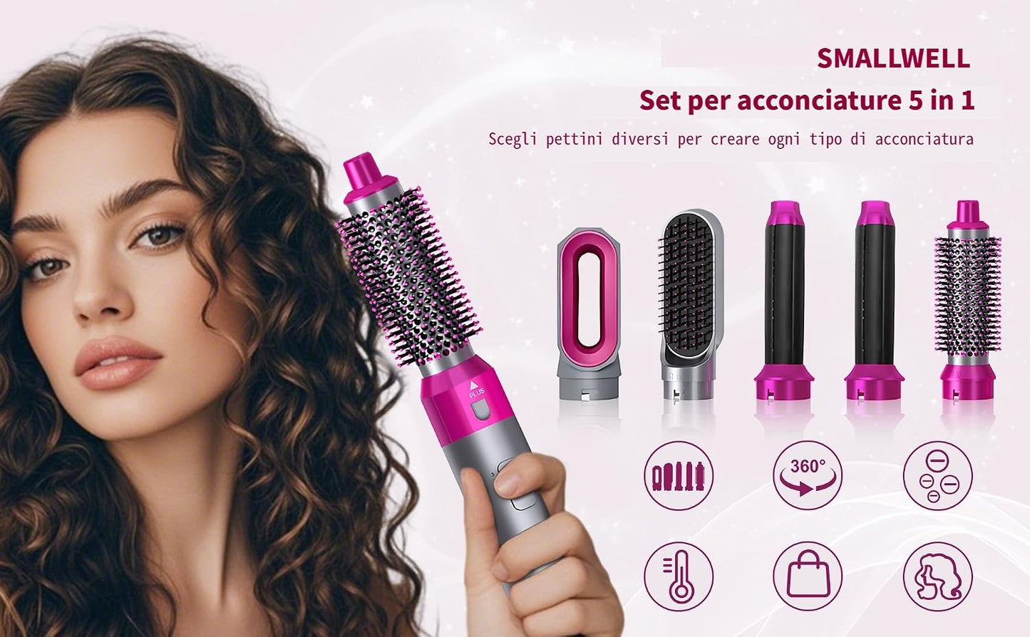 SmallWell Hot Air Brush 5 in 1